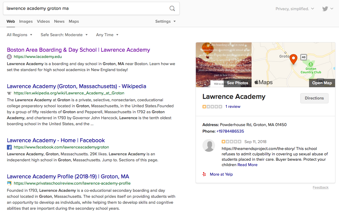 Lawrence Academy search image